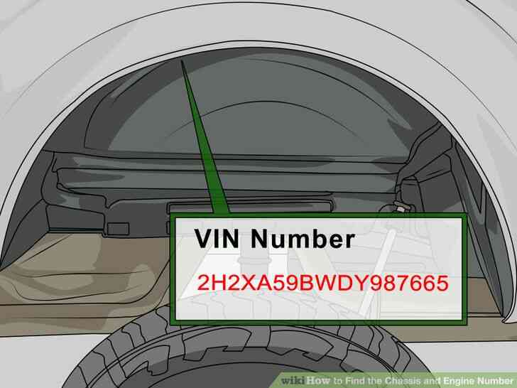 Image intitulée Trouver le Châssis et le Numéro de Moteur de l